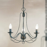 Candelabru florentin antichizat negru 3xE14/40W, Vela LU 1531/3 Antik Orion