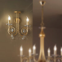 Aplica moderna cristal aurie 2xE14/40W, Giada WA 2-1136/2 Gold-matt Orion