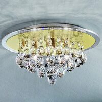 Plafoniera moderna cristal aurie 4xG9/40W, Gloria DLU 2378/4/38 Gold Orion