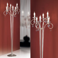 Lampadar modern cristal argintiu 6xE14/40W, Giada STL12-1094/6 Silber-matt Orion