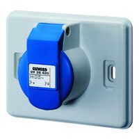 Priza industriala 16A, 2P+E, 220V, IP44, Gewiss SYSTEM, GW26420