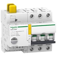 Intreruptor automat cu comanda integrata Reflex iC60n, 25A, 3P, curba C, Schneider Electric ACTI9 A9C62325