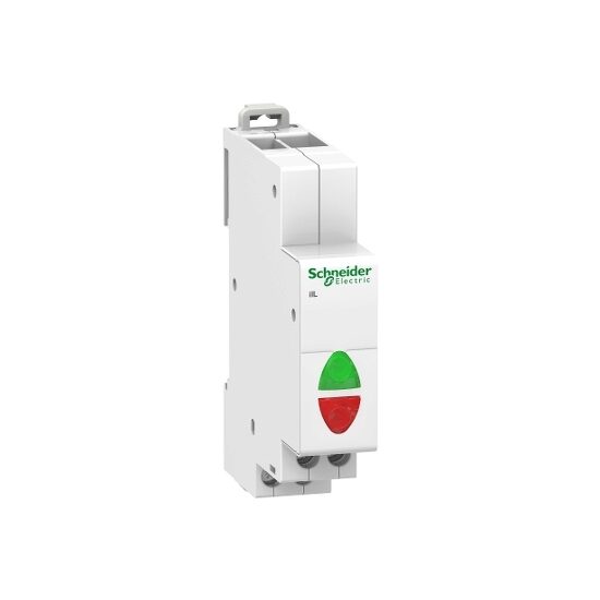 Indicator luminos dublu verde/rosu, 110-230V c.a., Schneider Electric ACTI9 A9E18325
