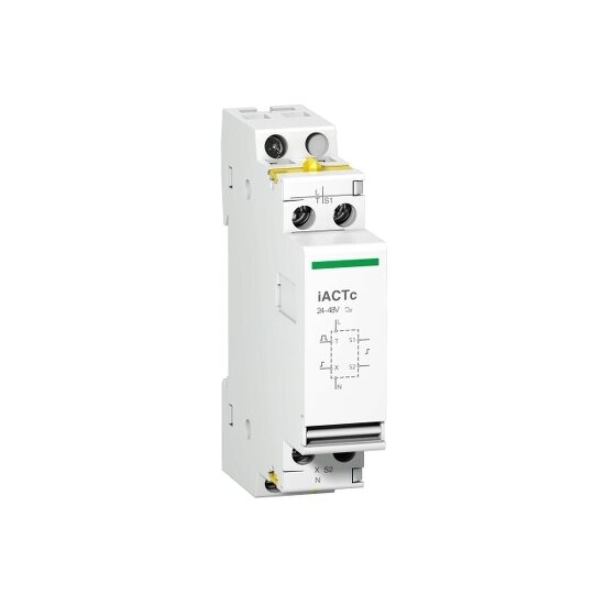 Auxiliare - Auxiliar comanda dubla iACTc, 24-48V c.a., Schneider Electric ACTI9 A9C18309