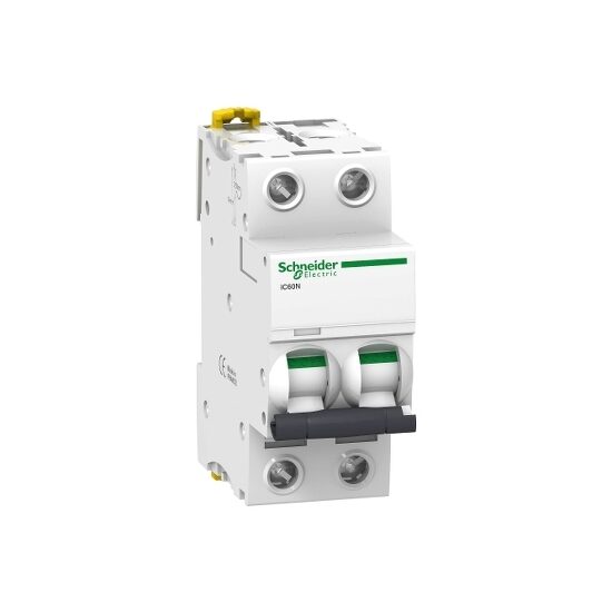 Siguranta automata iC60N, 2P, 0.5A, curba D, 6kA, Schneider Electric ACTI9 A9F75270