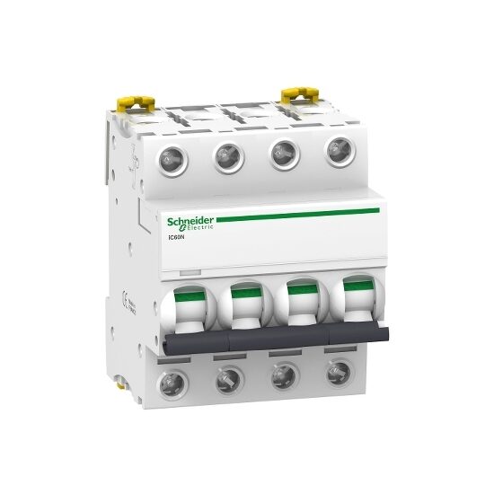 Siguranta automata iC60N, 4P, 50A, curba D, 6kA, Schneider Electric ACTI9 A9F75450