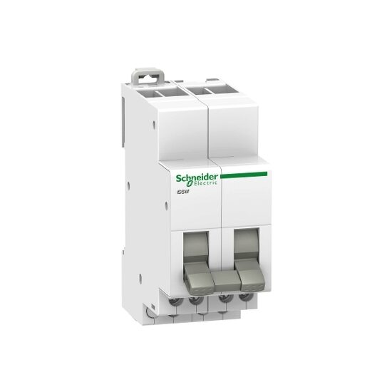 Comutator liniar iSSW, 2 C/O, 20A, 250V c.a., 3 pozitii, Schneider Electric ACTI9 A9E18074