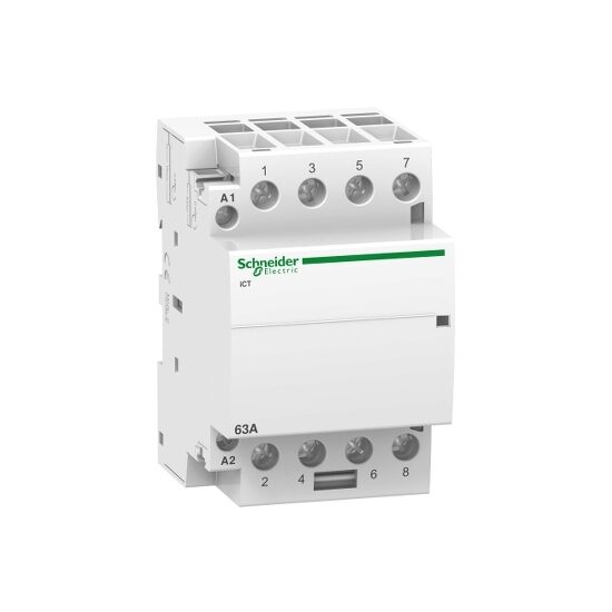 Contactor iCT, 63A, 4NO, 24V, 50Hz, Schneider Electric ACTI9 A9C20164