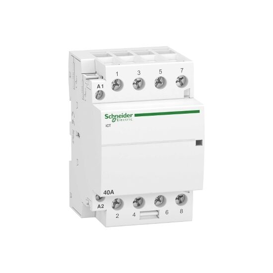 Contactor iCT, 40A, 4NO, 220-240V c.a., Schneider Electric ACTI9 A9C20844