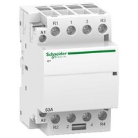 Contactor iCT, 63A, 2NO/2NC, 220/240V, 50Hz, Schneider Electric ACTI9 A9C20868