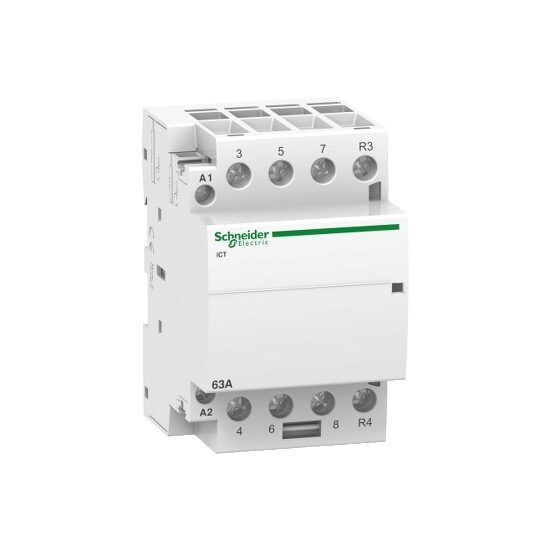 Contactor iCT, 63A, 3NO/1NC, 220/240V, 50Hz, Schneider Electric ACTI9 A9C20869