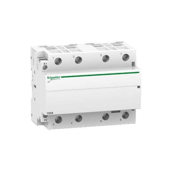 Contactor iCT, 100A, 4NO, 220/240V, 50Hz, Schneider Electric ACTI9 A9C20884