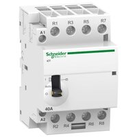 Contactor iCT, comanda manuala, 63A, 4NO, 220/240V, 50Hz, Schneider Electric ACTI9 A9C21864