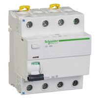 Siguranta diferentiala | Protectie diferentiala iID, 4P, 40A, 100mA, tip A, Schneider Electric ACTI9 A9R22440