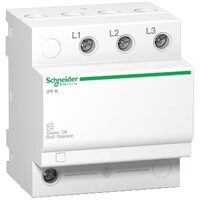 Protectie supratensiune | Descarcator modular de protectie contra supratensiunii iPF40, 3P, 340V, Schneider Electric ACTI9 A9L15582