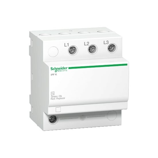 Protectie supratensiune | Descarcator modular de protectie contra supratensiunii iPF20, 3P, 340V, Schneider Electric ACTI9 A9L15597