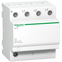 Protectie supratensiune | Descarcator modular de protectie contra supratensiunii iPF20, 3P+N, 340V, Schneider Electric ACTI9 A9L15693