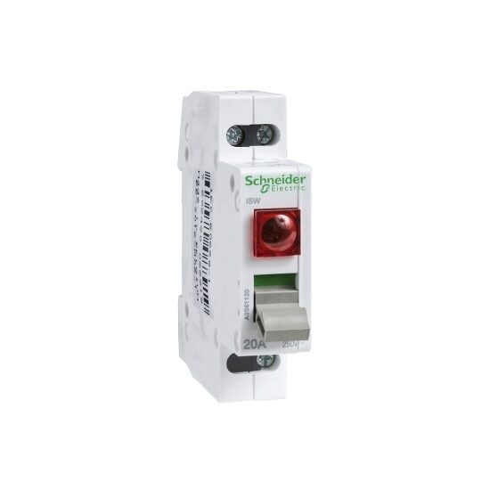 Comutator liniar iSSW, 2 C/O, 20A, 250V c.a., 3 pozitii, Schneider Electric ACTI9 A9S61132