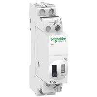 Teleruptor iTL, 1P, 1NO, 16A, bobina, 12V c.c., 24V c.a., 50/60Hz, Schneider Electric ACTI9 A9C30111