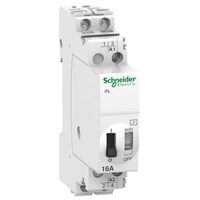 Teleruptor iTL, 2P, 2NO, 16A, bobina, 12V c.c., 24V c.a., 50/60Hz, Schneider Electric ACTI9 A9C30112