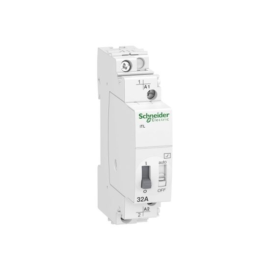 Teleruptor iTL, 1P, 1NO, 32A, bobina, 110V c.c., 230-240V c.a., 50/60Hz, Schneider Electric ACTI9 A9C30831