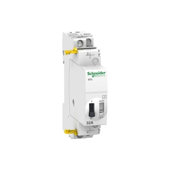 Extensie iETL iTL 32, 1P, 1NO, 32A, bobina, 110V c.c., 230-240V c.a., 50/60Hz, Schneider Electric ACTI9 A9C32836