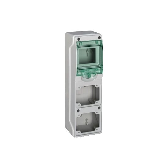 MiniCofret pentru prize electrice IP65, 4 module, 2 deschideri, Schneider Electric KAEDRA 13176