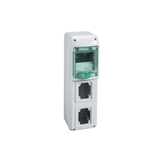 Cofret pentru prize electrice IP65, 5 module, 2 deschideri, Schneider Electric KAEDRA 13178