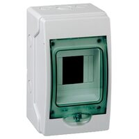 Mini carcasa aparenta 1x4 module, IP65, usa transparenta, Schneider Electric KAEDRA 13976