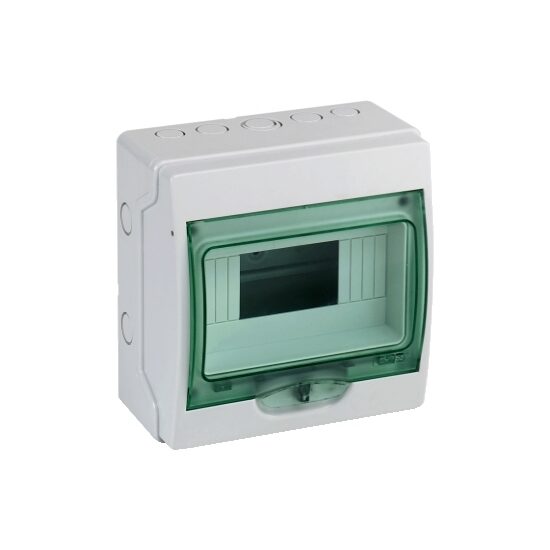 Mini carcasa aparenta 1x8 module, IP65, usa transparenta, Schneider Electric KAEDRA 13978