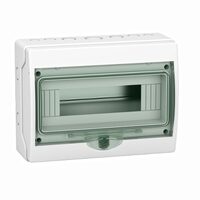 Mini carcasa aparenta 1x12 module, IP65, usa transparenta, Schneider Electric KAEDRA 13979
