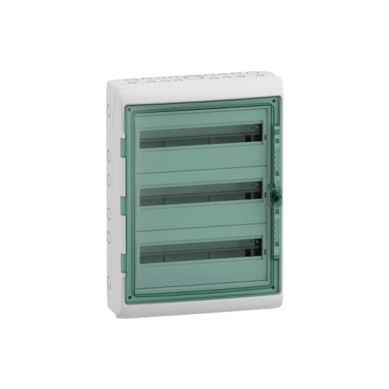 Carcasa aparenta 3x18 module, IP65, usa transparenta, Schneider Electric KAEDRA 13986