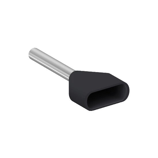 Set 100 bucati - Pini dubli pentru cablare, 1.5mmp, negru, Schneider Electric AZ5DE015