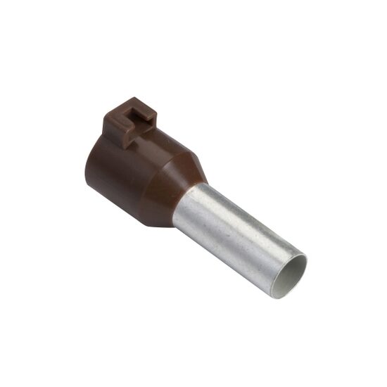 Set 100 bucati - Pini simpli pentru cablare, 10mmp, maro, Schneider Electric DZ5CA102