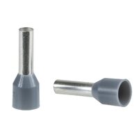 Set 100 bucati - Pini simpli pentru cablare, 0.75mmp, gri, Schneider Electric DZ5CE007D
