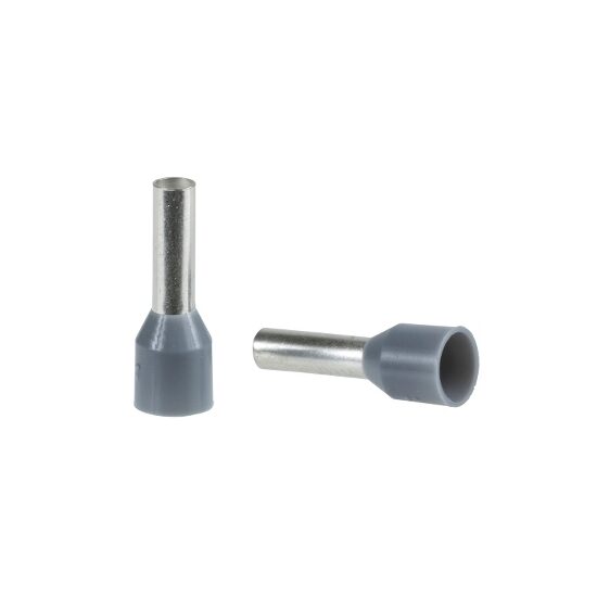 Set 100 bucati - Pini simpli pentru cablare, 0.75mmp, gri, Schneider Electric DZ5CE007D