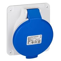 Priza inclinata cu montaj in cofret 32A, 220V, IP44, 3 Poli, Schneider Electric PRATIKA PKF32F423