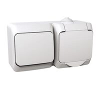 Priza simpla cu impamantare (schuko) si intrerupator, alba, Schneider Electric CEDAR WDE000500