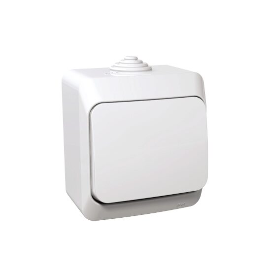 Intrerupator simplu alb, Schneider Electric CEDAR WDE000510