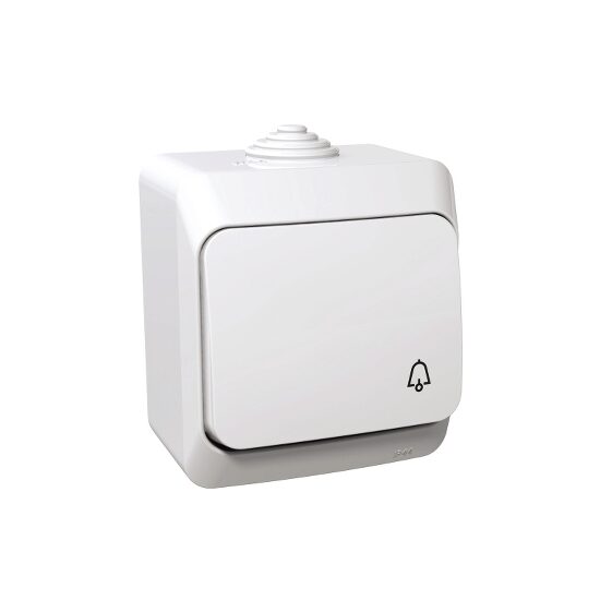 Intrerupator revenire cu simbol sonerie, alb, Schneider Electric CEDAR WDE000512