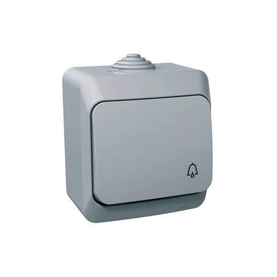 Intrerupator revenire cu simbol sonerie, gri, Schneider Electric CEDAR WDE000612