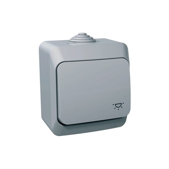 Intrerupator revenire cu simbol lumina, gri, Schneider Electric CEDAR WDE000613