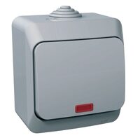 Intrerupator cap scara cu indicator luminos, gri, Schneider Electric CEDAR WDE000661