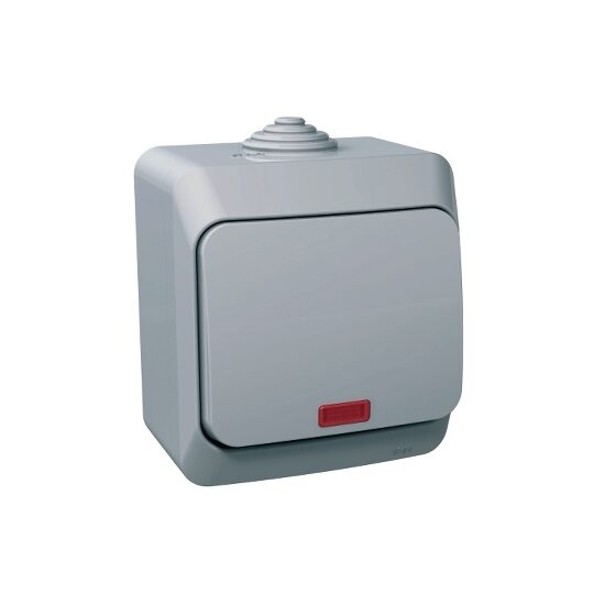 Intrerupator cap scara cu indicator luminos, gri, Schneider Electric CEDAR WDE000661