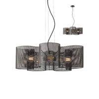 Lustra moderna neagra detalii cromate, Formi 01-1991 Smarter