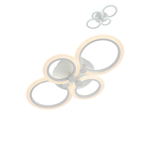 Plafoniera moderna LED alb mat, Mercury 01-1763 Smarter