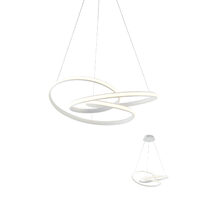 Lustra moderna aluminiu alb mat, LED Sintra 01-2190 Smarter