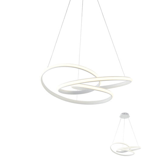 Lustra moderna aluminiu alb mat, LED Sintra 01-2190 Smarter