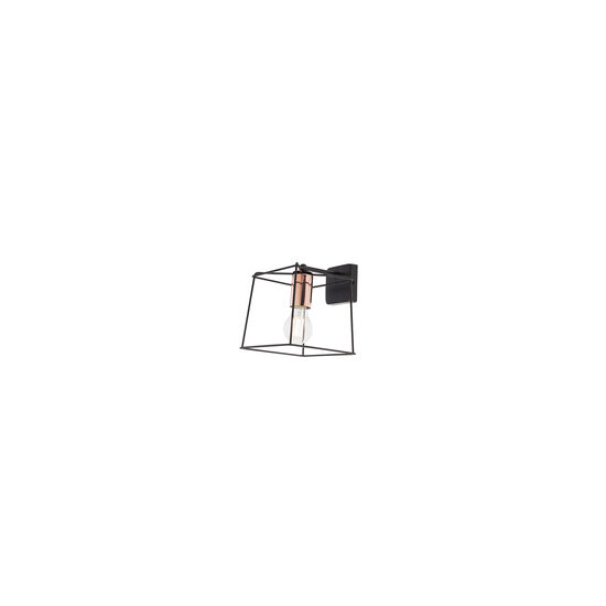 Aplica moderna neagra detalii metalice cupru, Sketch 01-1261 Smarter