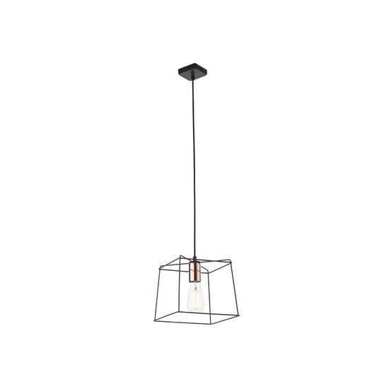 Lustra moderna neagra detalii metalice cupru, Sketch 01-1262 Smarter